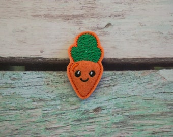 Carrot Felt Hair Clips, Cute, Girl, Pretty, Barrette, Feltie, Kawaii, Farm,