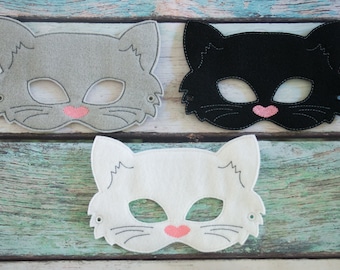 Kitty Mask, Child's Mask, Pretend Play, Imagination, Dress Up, Halloween Costume, Photo Booth Prop, Cosplay, Toddler, Party