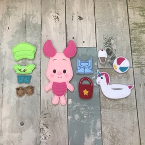 Swine Friend,  Pretend Play, Imagination, Easter Basket, Road Trip, Kids, Quiet Time, Busy Bag,