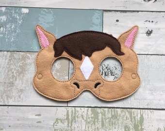 Horse, Child's Mask, Pretend Play, Imagination, Dress Up, Halloween, Costume, Easter Basket, Quiet Time, Toddler Fun