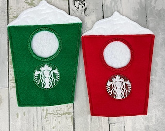 Hot Drink Elf Costume: Handmade Doll Clothes, Christmas Elf Dress Up, Sweater,