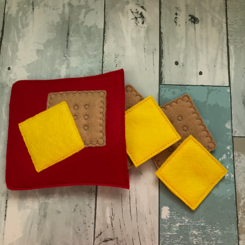 Cheese & Crackers Play Food Pretend Play Kitchen Play - Etsy Canada