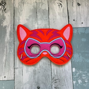 Cats Felt Animal Masks, Dress Up, Pretend Play Costume Ginny
