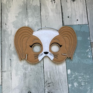 Cats Felt Animal Masks, Dress Up, Pretend Play Costume Mr Puppy Paws