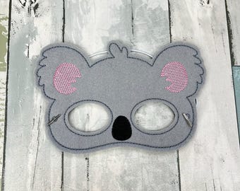 Felt Koala Bear Mask, Kids Dress Up, Pretend Play