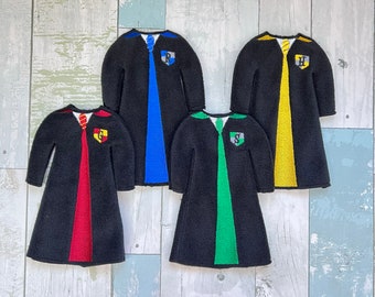 House Coats Elf Costume: Handmade Doll Clothes, Christmas Elf Dress Up, Sweater,