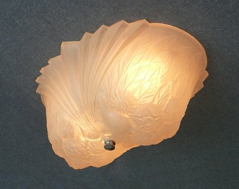 antique Art Deco chandelier by the Consolidated Glass Company.