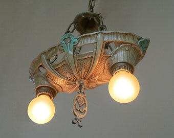Antique Art Deco chandelier made by Lincoln