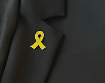 Yellow Ribbon Pin - Hostage Awareness Metal Yellow Ribbon Awareness Brooch Pin Awareness Ribbon #BRINGTHEMHOMENOW