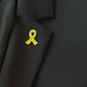 Yellow Ribbon Pin - Hostage Awareness Metal Yellow Ribbon Awareness Brooch Pin Awareness Ribbon #BRINGTHEMHOMENOW