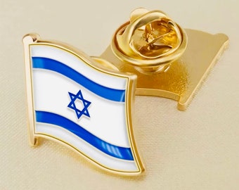 Israel Flag Pin, ISRAEL flag lapel Metal  Brooch Pin #ISTANDWITHISRAELI Stand with Israel pin, Am Israel Chai