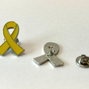 Yellow Ribbon Pin Hostage Awareness Metal Yellow Ribbon Awareness Brooch Pin Awareness Ribbon BRINGTHEMHOMENOW image 6