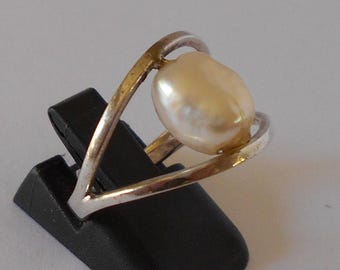 Plata de ley 925 y perla hechos a mano