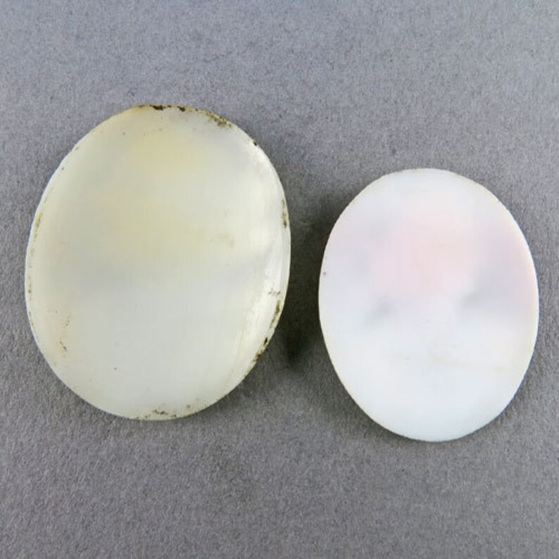 Victorian Antique Carved Shell Cameos Jewelry Supplies 2 Etsy