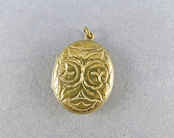 Vintage Gold Filled Locket Picture Locket Pendant Antiques Collectibles