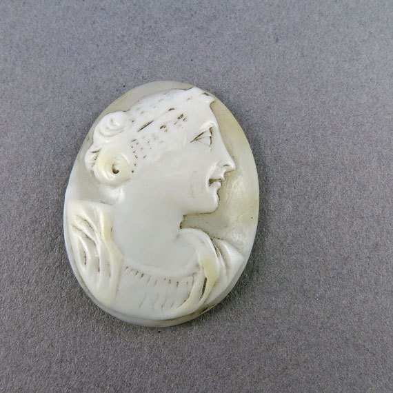 Victorian Antique Carved Shell Cameos Jewelry Supplies 2 Etsy