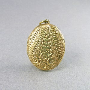 Antique Pendant Locket Gold Filled Picture Locket Victorian Jewellery Wedding Locket Oval Locket Gift For Her Antiques Collectibles