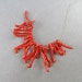 Vintage Red Coral Beads Mediterranean Coral Jewelry Supplies 16 Coral Pendants Craft Supplies Vintage Jewellery UK