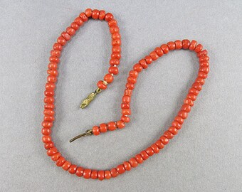 Antique Coral Beads - Etsy