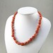 Old Coral Necklace Red Coral Beads Mediterranean Coral Jewelry Natural Color Coral Antiques Collectibles