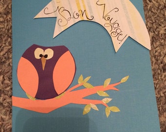 Owl Bon Voyage Card