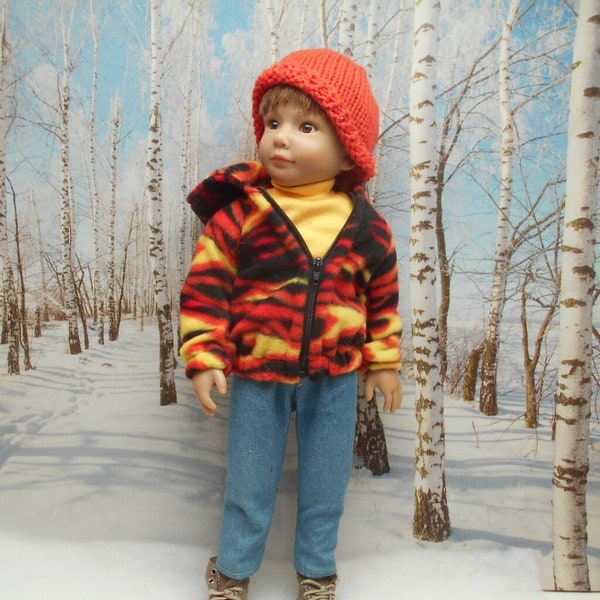 Tenue complète en tricot pour poupée 20 cm de type mini corolline : par Tenue complète en tricot pour poupée 20 cm de type mini corolline : par
