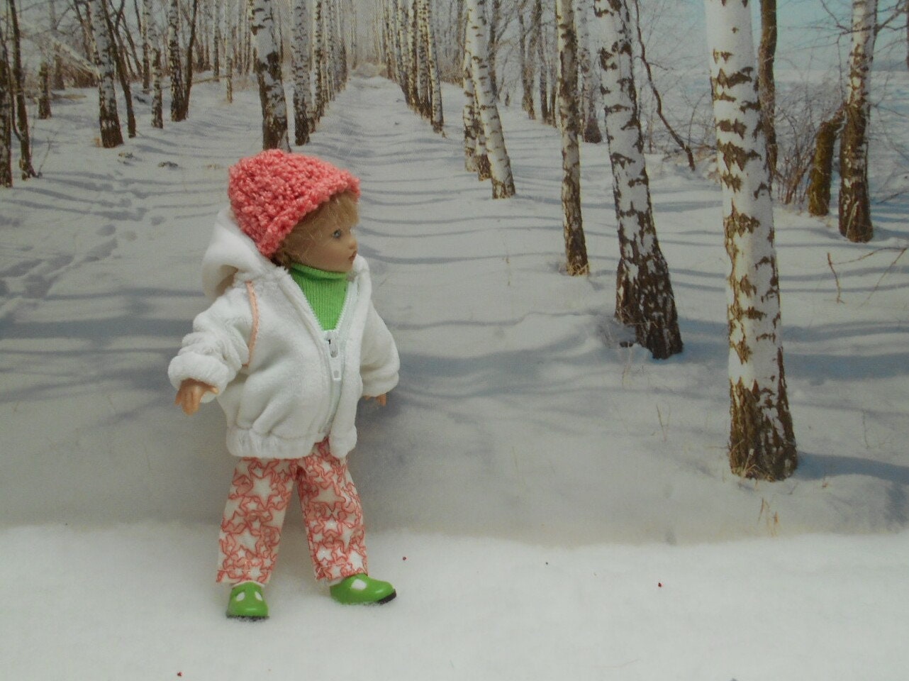 White Velour Jacket Set to Fit 7.5 Inch Riley Kish Doll Etsy Canada