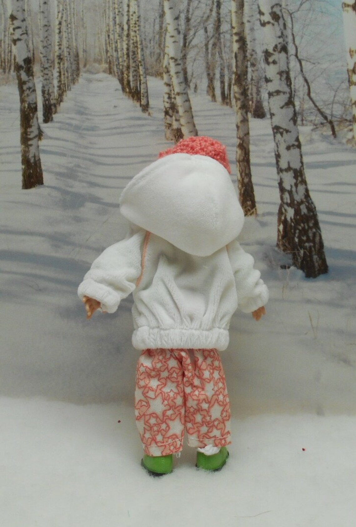 White Velour Jacket Set to Fit 7.5 Inch Riley Kish Doll Etsy Canada