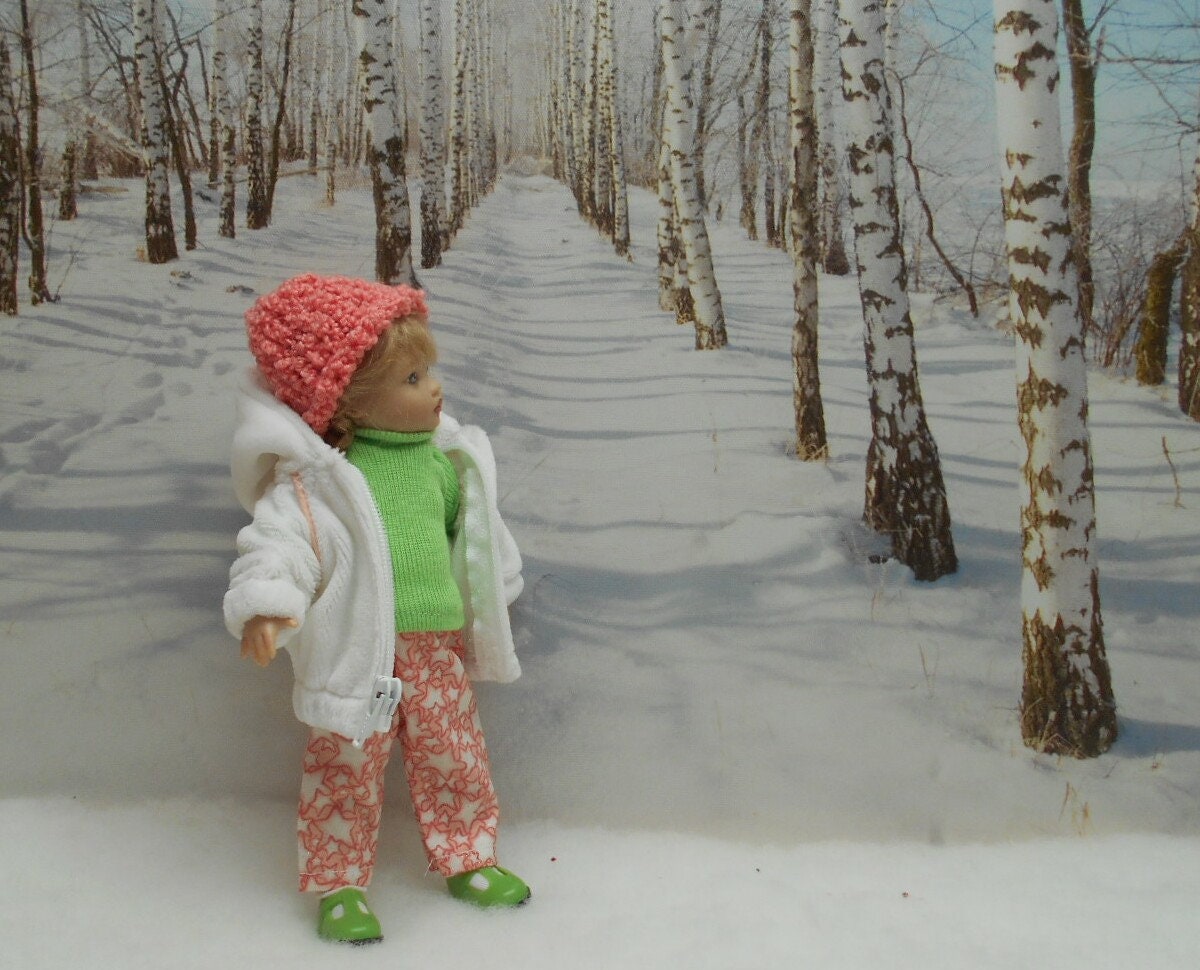 White Velour Jacket Set to Fit 7.5 Inch Riley Kish Doll Etsy Canada