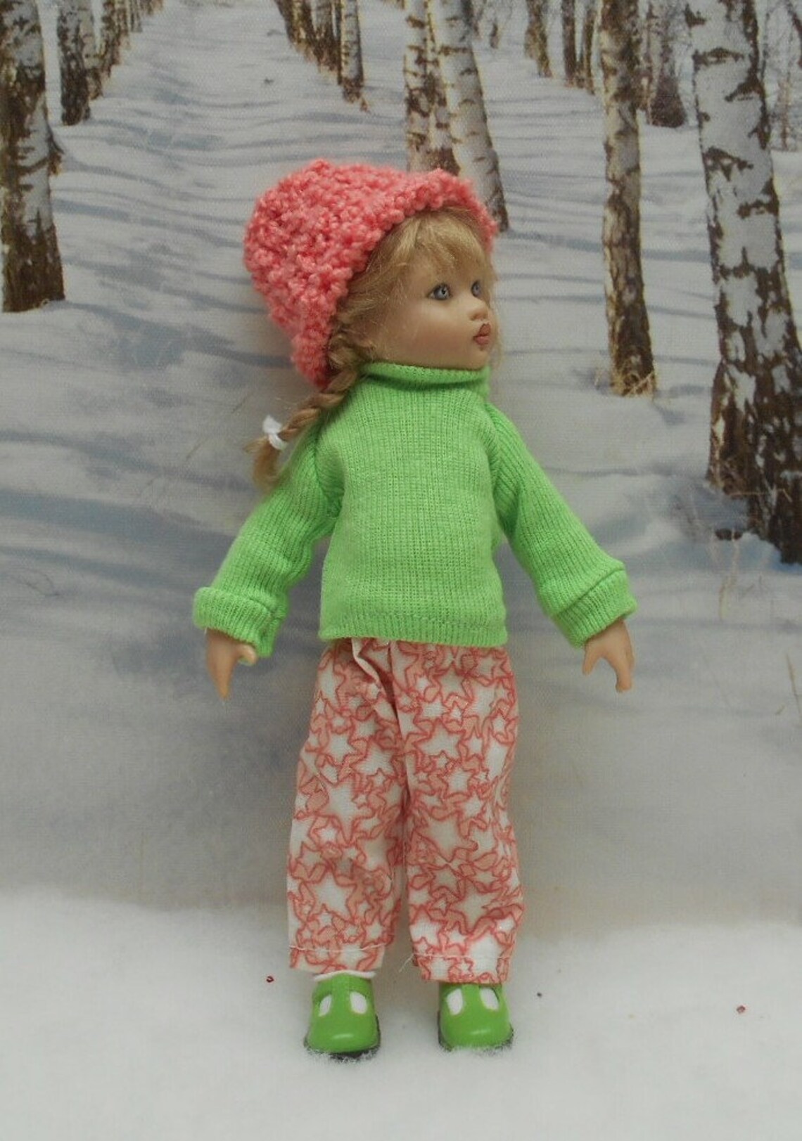 White Velour Jacket Set to Fit 7.5 Inch Riley Kish Doll Etsy Canada