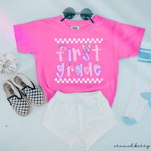 first grade shirt,back to school shirt,1st grade shirt, first grade shirt for kids,first day of school girls, comfort colors first grade
