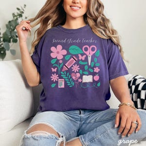 Second grade comfort colors shirt,2nd grade comfort colors shirt,second grade teacher shirt,second grade team shirt,second grade level shirt