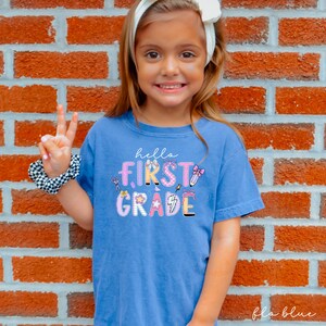 first grade shirt,back to school shirt,1st grade shirt, first grade shirt for kids,first day of school girls, comfort colors first grade