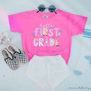 first grade shirt,back to school shirt,1st grade shirt, first grade shirt for kids,first day of school girls, comfort colors first grade