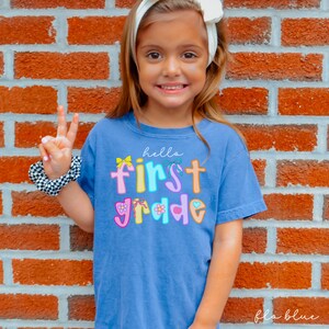 first grade shirt,back to school shirt,1st grade shirt, first grade shirt for kids,first day of school girls, comfort colors first grade