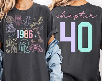 Forty birthday shirt,40th birthday shirt,birthday shirt for 40th,40th birthday gift,happy 40th birthday shirt,1986 shirt,forty bday shirt