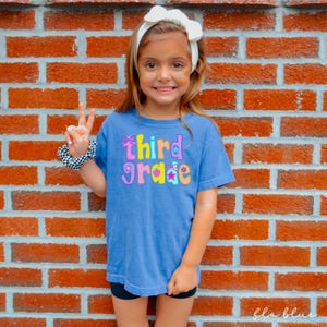 third grade shirt,back to school shirt,3rd grade shirt,third grade shirt for kids,first day of school girls, comfort colors third grade