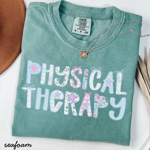 Physical therapy shirt,PhysicalTherapy t-shirt,comfort colors Physical therapy shirt,PT gift,Physical Therapist shirt,PT gingham shirt