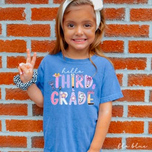 third grade shirt,back to school shirt,3rd grade shirt,third grade shirt for kids,first day of school girls, comfort colors third grade