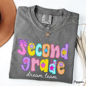Second grade comfort colors shirt,2nd grade comfort colors shirt,second grade teacher shirt,back to school teacher shirt,back to school