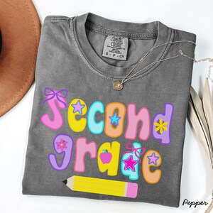 Second grade comfort colors shirt,2nd grade comfort colors shirt,second grade teacher shirt,back to school teacher shirt,back to school