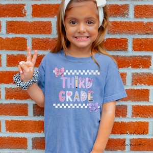 third grade shirt,back to school shirt,3rd grade shirt,third grade shirt for kids,first day of school girls, comfort colors third grade