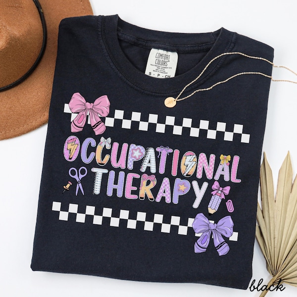 Camiseta de terapia ocupacional, camiseta de terapia ocupacional, colores cómodos, camiseta de terapia ocupacional, regalo de OT, camiseta de terapeuta ocupacional, COTA