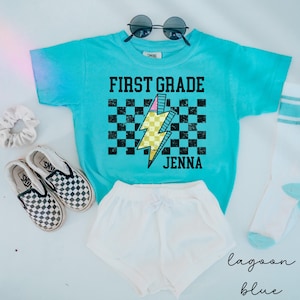 Custom first grade shirt,back to school shirt,1st grade shirt, first grade shirt for kids,first day of school girls,1st grade comfort colors