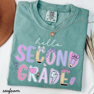 Second grade comfort colors shirt,2nd grade comfort colors shirt,second grade teacher shirt,second grade team shirt,second grade level shirt