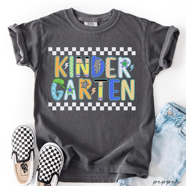 kindergarten boys shirt,Kids first day of school shirt,boys first day of school shirt,kindergarten boys comfort colors shirt