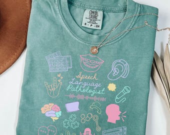 Speech therapy shirt,comfort Colors Speech pathologist shirt,speech therapist,slp tshirt,speech therapy comfort colors shirt,speech therapy