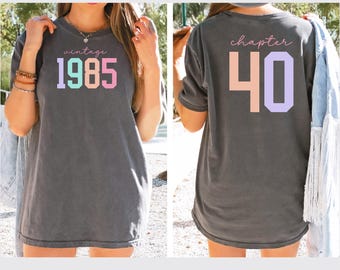 Forty birthday shirt,40th birthday shirt,birthday shirt for 40th,40th birthday gift,happy 40th birthday shirt,1985 shirt,forty bday shirt