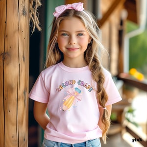 Zweite Klasse Shirt,zurück zu Schulshirt,2.Klasse Shirt,zweite Klasse Shirt für Kinder,2.Klasse Mädchen Shirt,zweite Klasse zurück zu Schulshirt