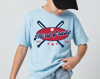 Third grade boys shirt,Kids first day of school shirt,boys first day of school shirt,third grade kids gamer shirt,3rd grade baseball shirt
